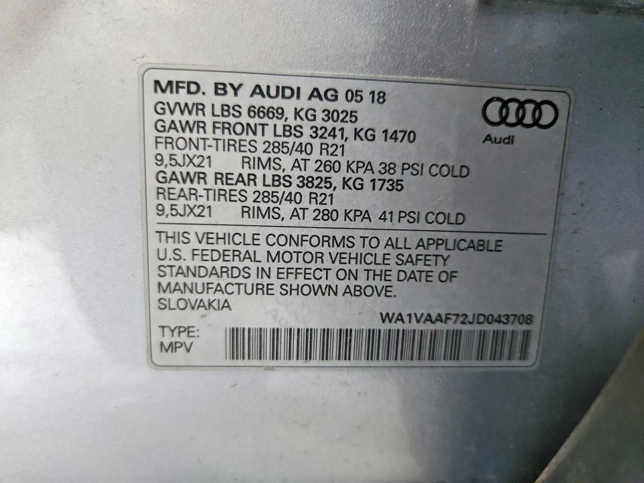 2018 Audi Q7 Prestige - zdjęcie 13