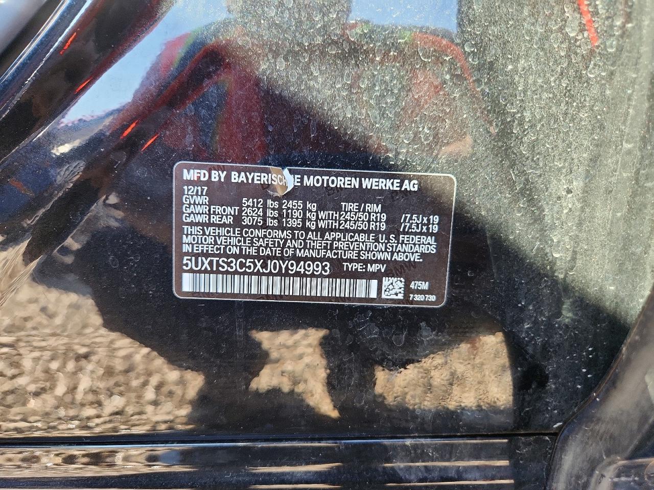 2018 BMW X3 xDrivem40I - zdjęcie 14