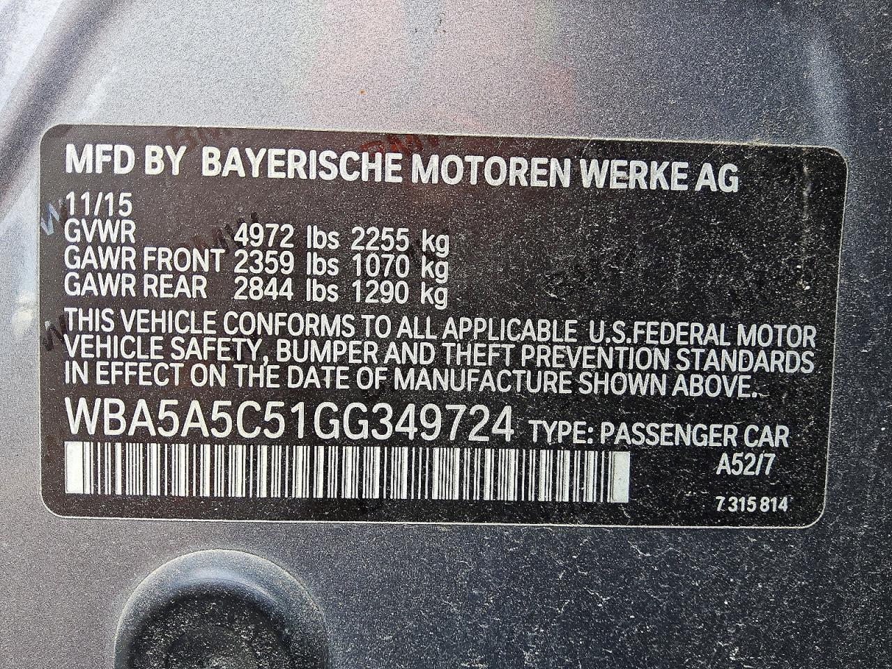 2016 BMW 528 I - zdjęcie 12