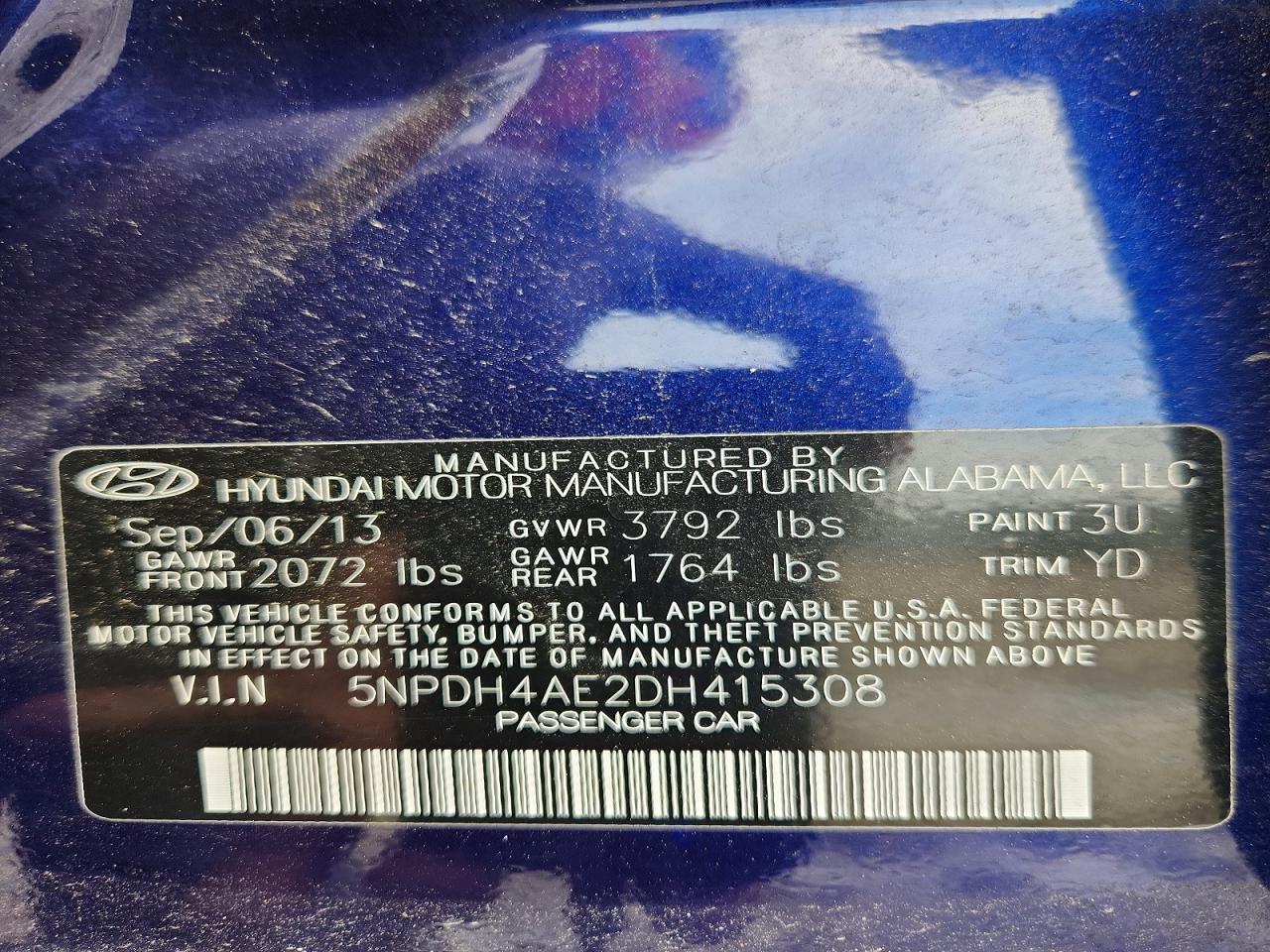 2013 Hyundai Elantra Gls - zdjęcie 12