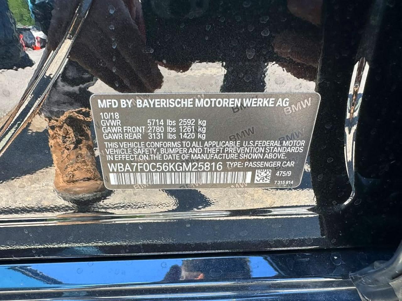 2019 BMW 750 I - zdjęcie 10