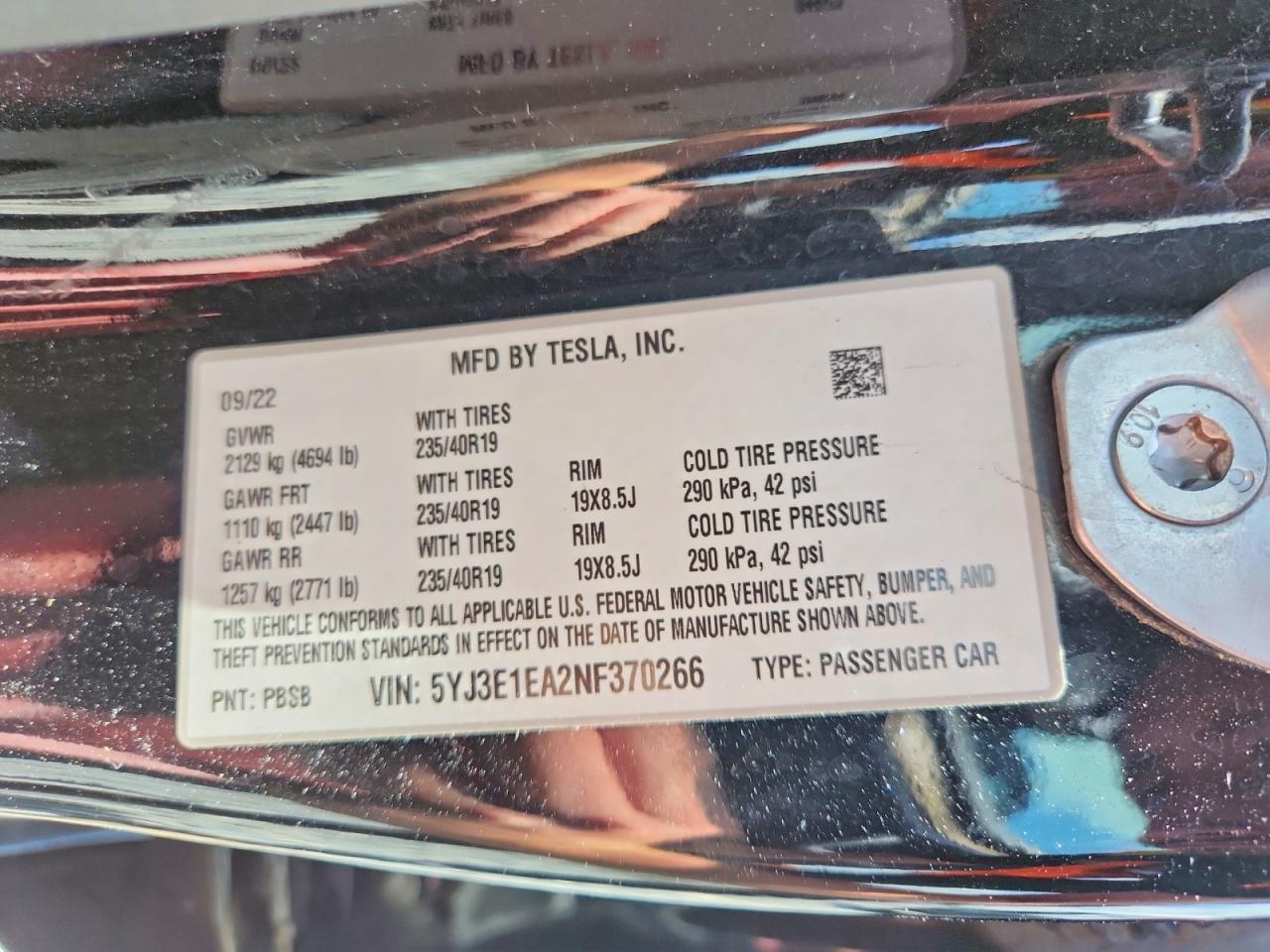 2022 Tesla Model 3 - zdjęcie 13