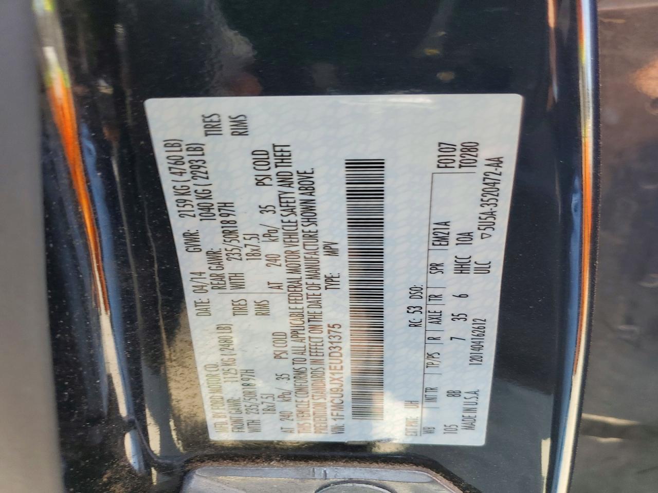 2014 Ford Escape Titanium - zdjęcie 12