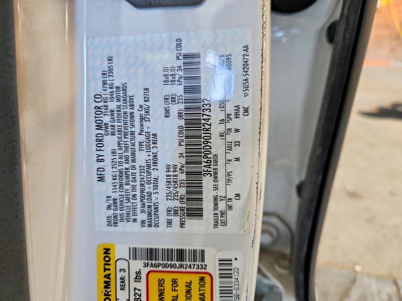 2018 Ford Fusion Titanium/Platinum - zdjęcie 13