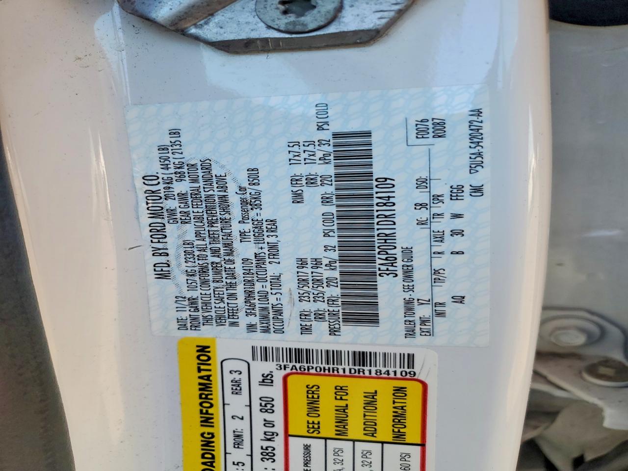 2013 Ford Fusion Se - zdjęcie 12