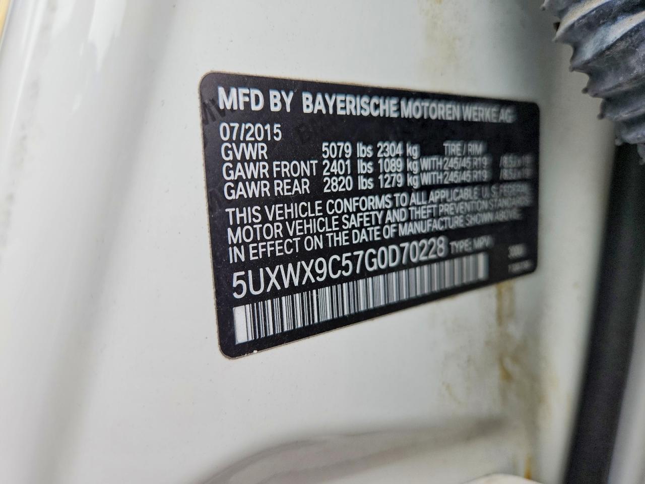 2016 BMW X3 xDrive28I - zdjęcie 13