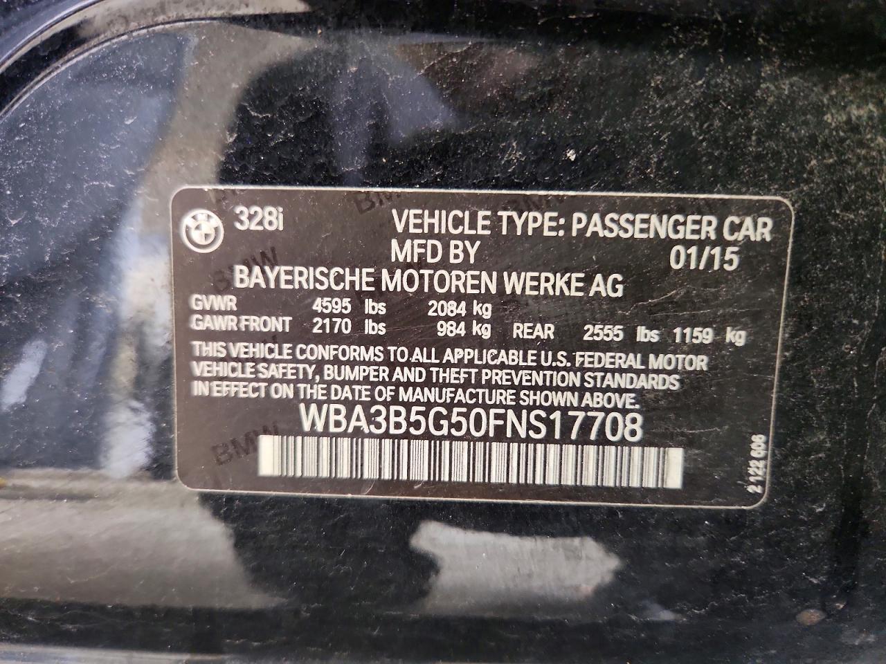 2015 BMW Seria 3 328i - zdjęcie 12