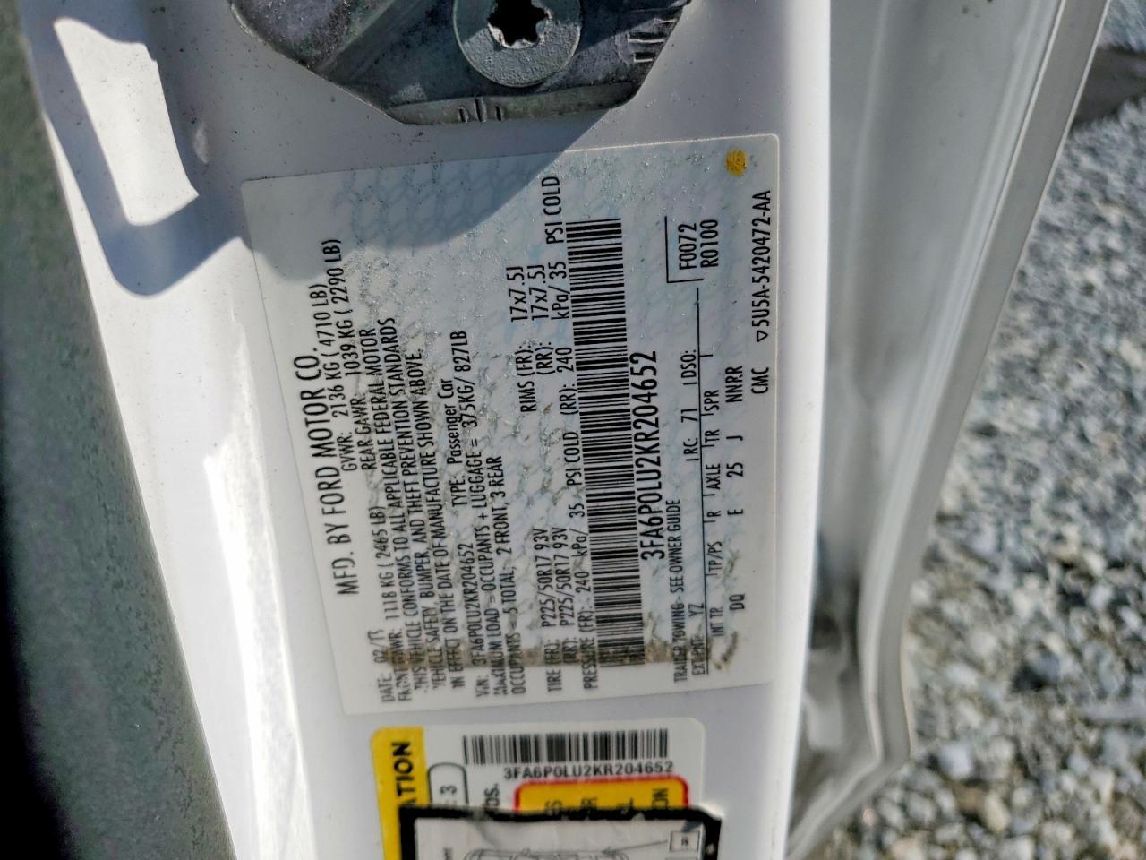 2019 Ford Fusion Se - zdjęcie 12
