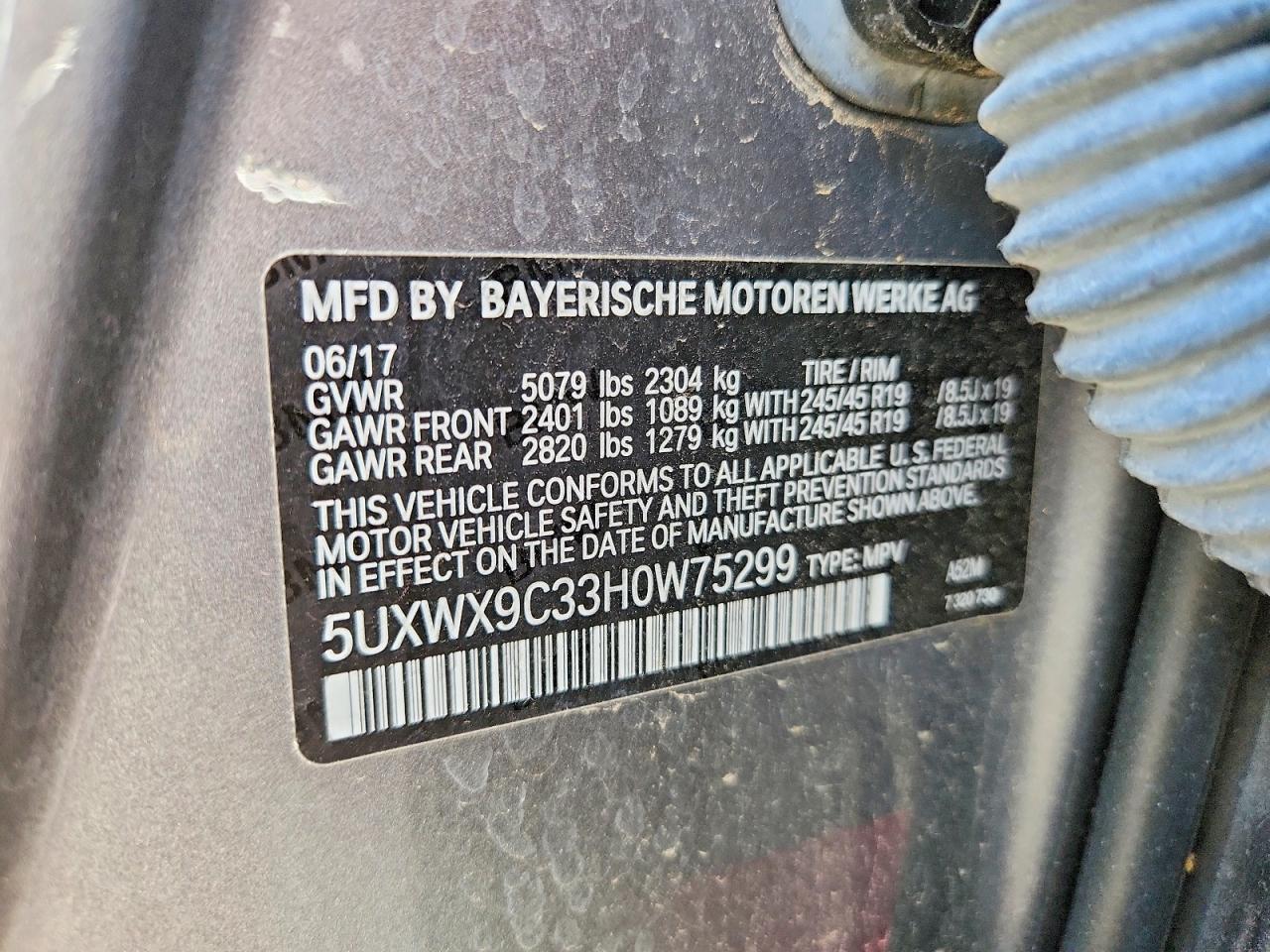 2017 BMW X3 xDrive28I - zdjęcie 13