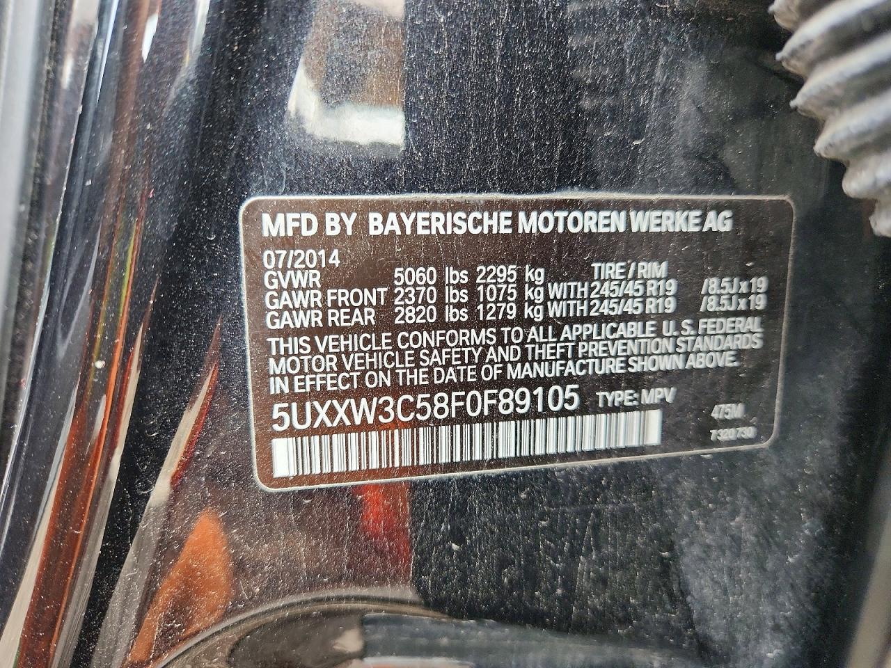 2015 BMW X4 xDrive28I - zdjęcie 12