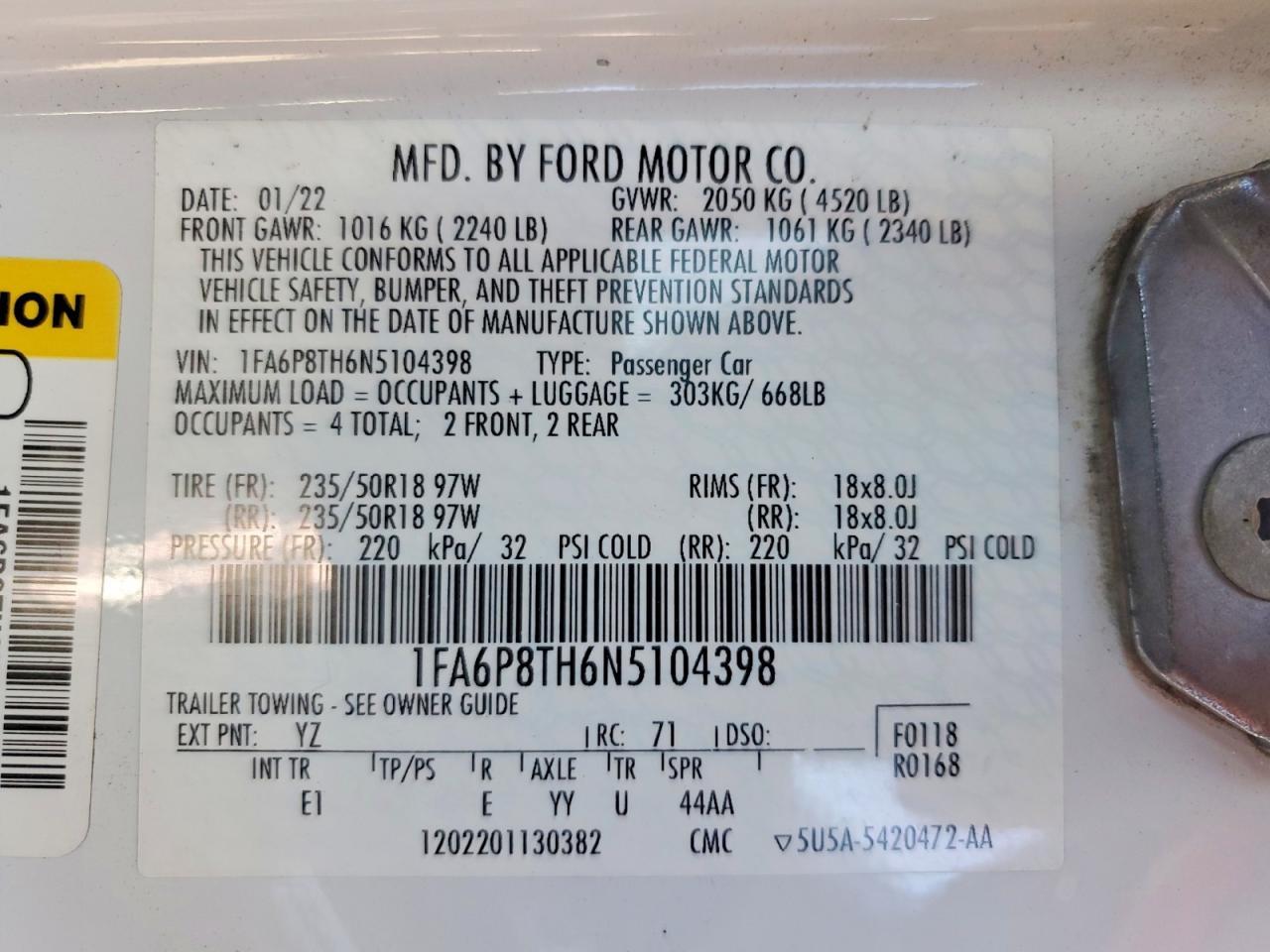 2022 Ford Mustang - zdjęcie 13