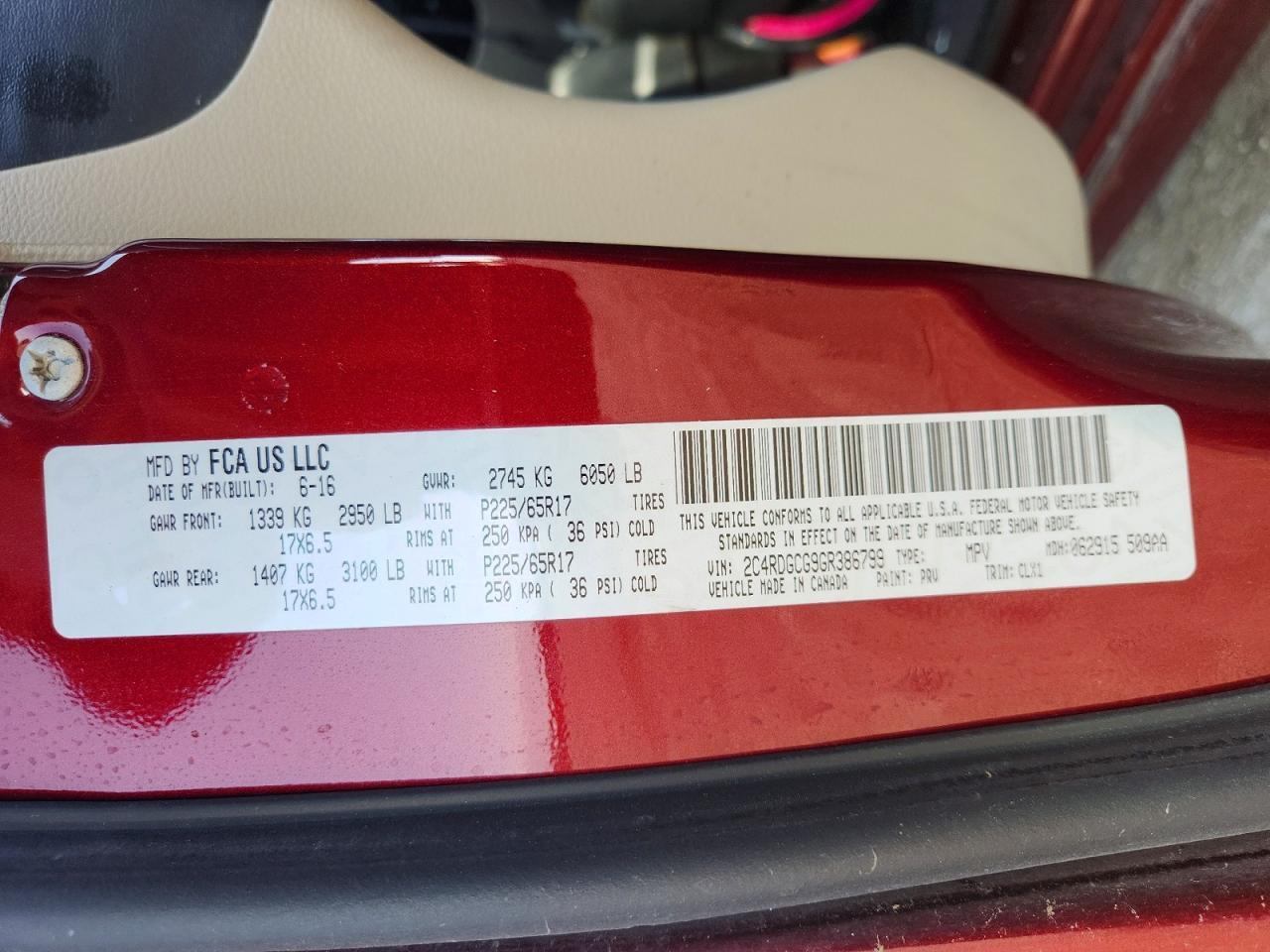 2016 Dodge Grand Caravan Sxt - zdjęcie 13