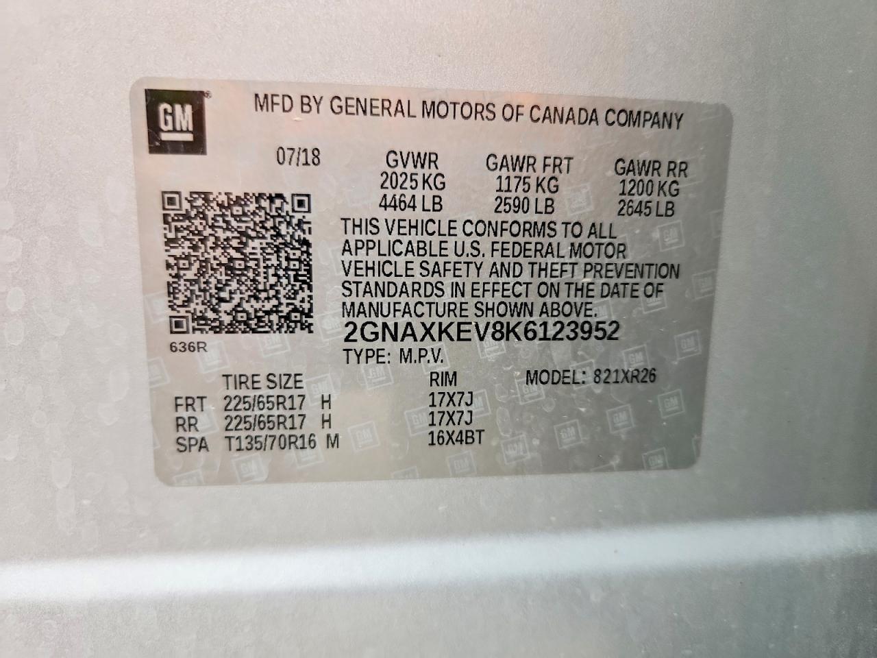2019 Chevrolet Equinox Lt - zdjęcie 12