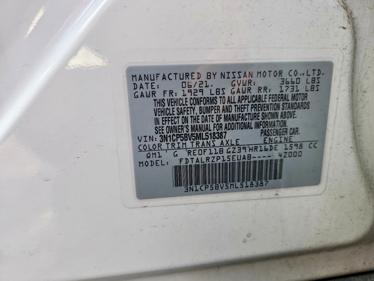 2021 Nissan Kicks S - zdjęcie 12