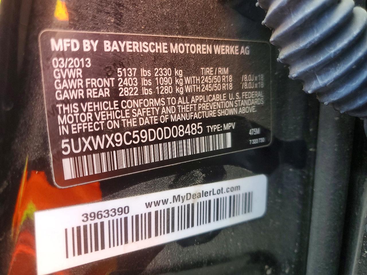 2013 BMW X3 xDrive28I - zdjęcie 12