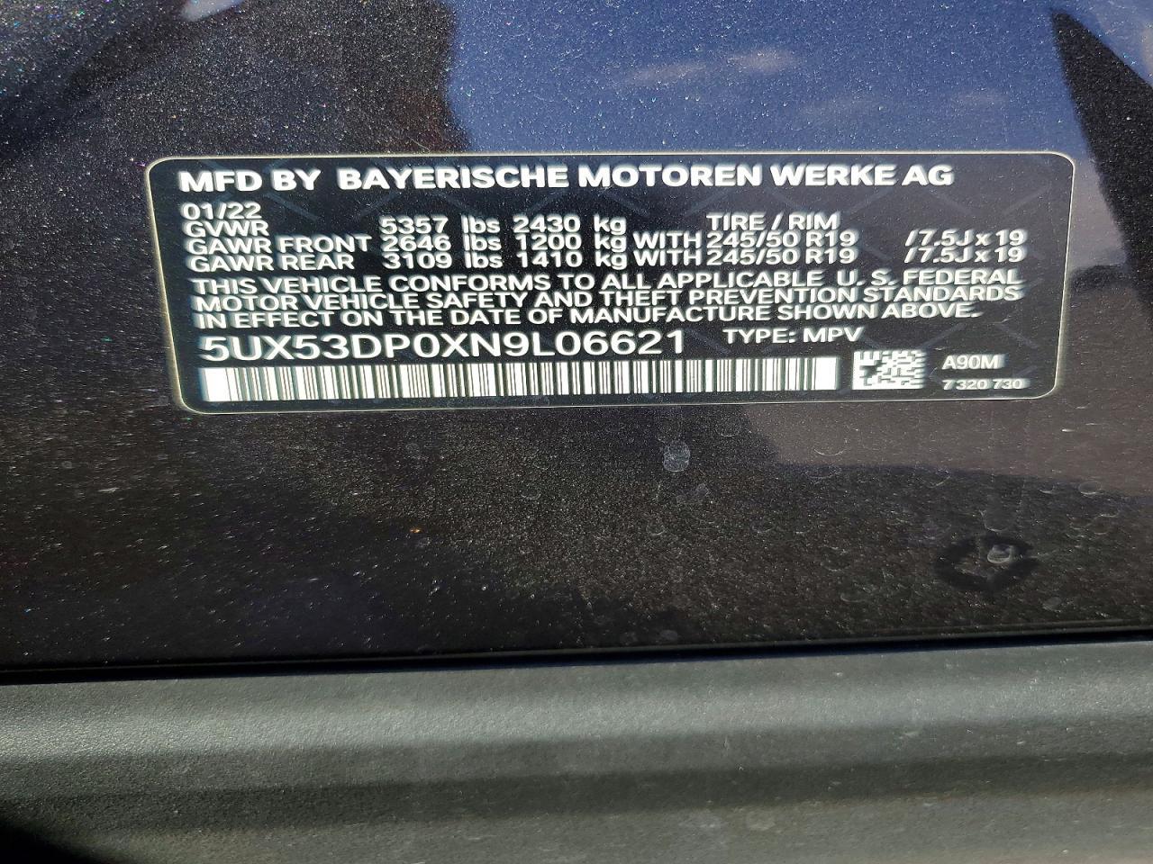 2022 BMW X3 xDrive30I - zdjęcie 14