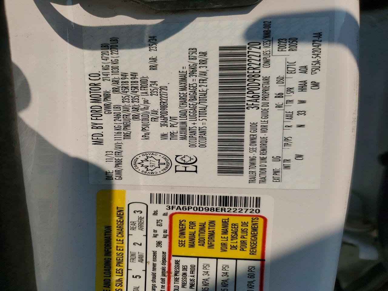 2014 Ford Fusion Titanium - zdjęcie 12