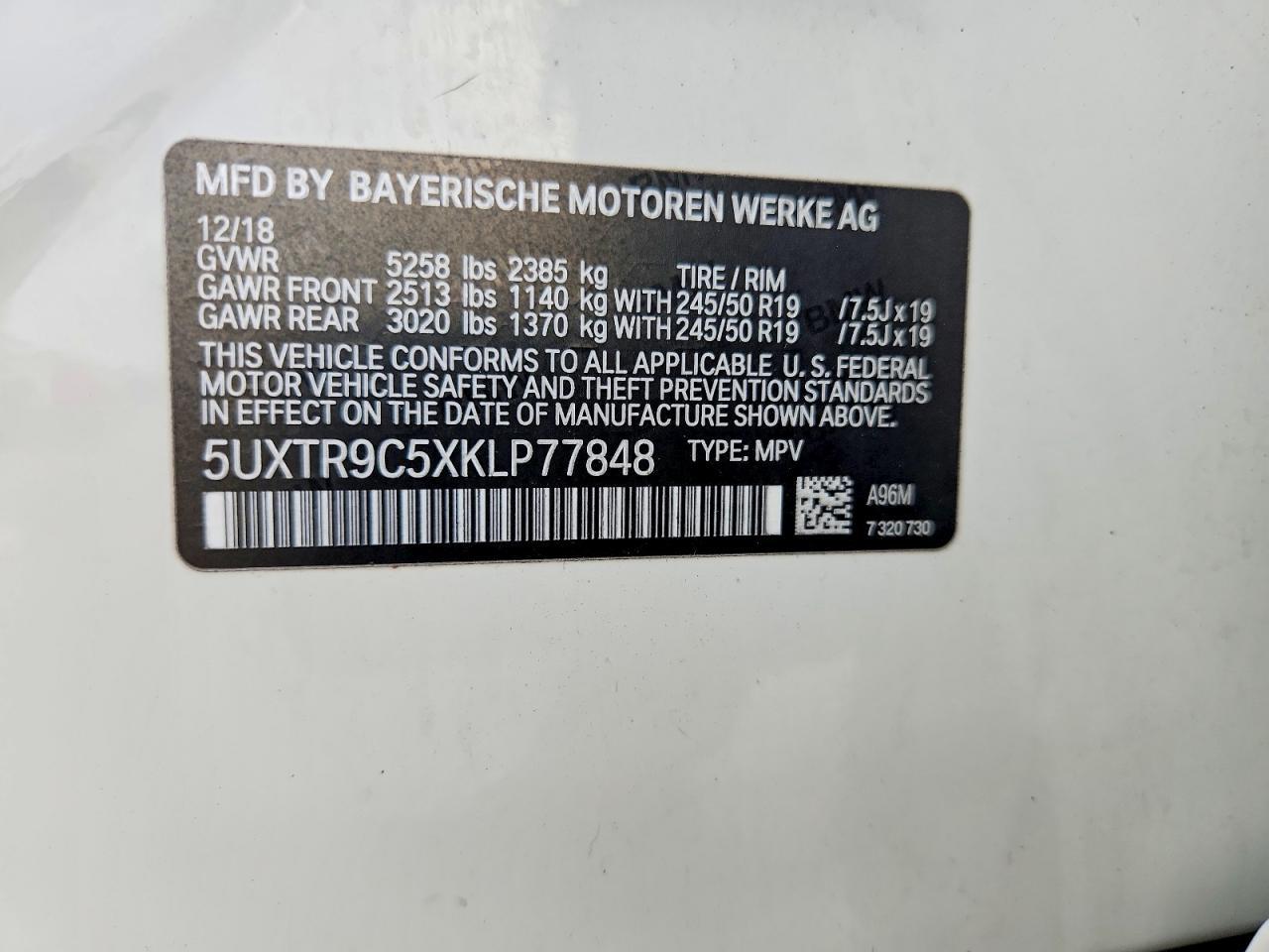 2019 BMW X3 xDrive30I - zdjęcie 13