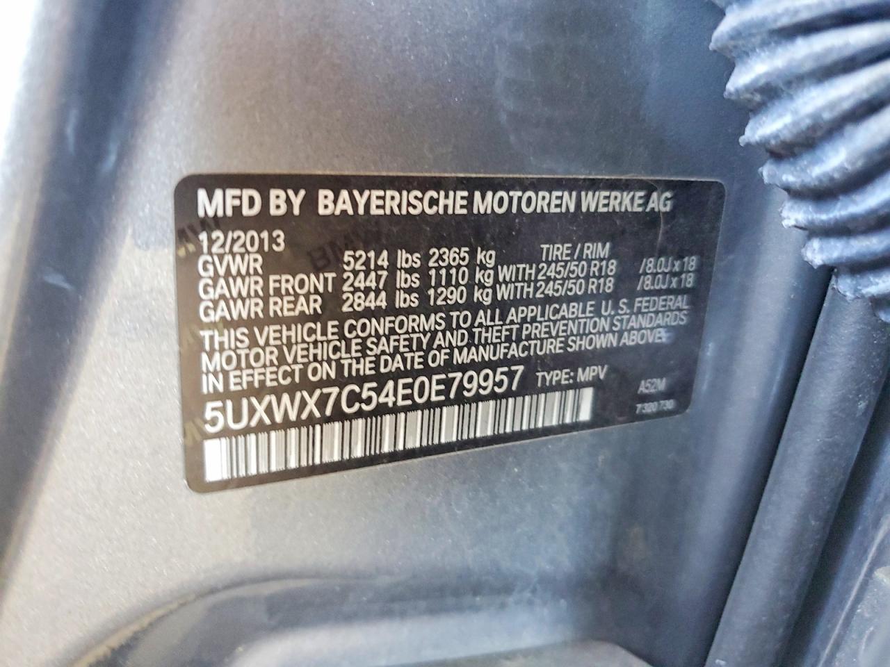 2014 BMW X3 xDrive35I - zdjęcie 13