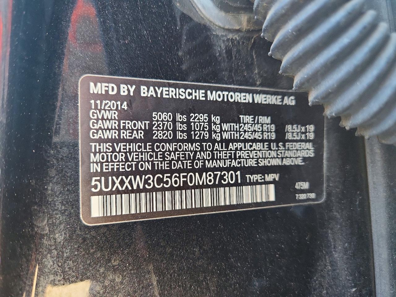 2015 BMW X4 xDrive28I - zdjęcie 13