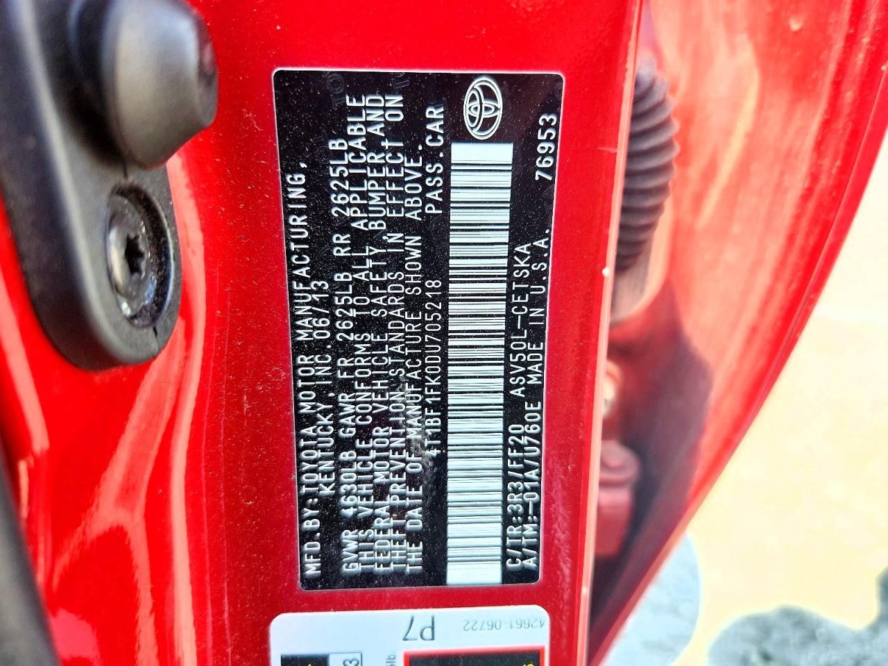 2013 Toyota Camry Se - zdjęcie 12