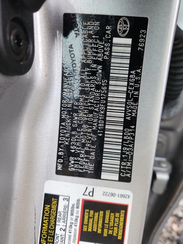2015 Toyota Camry Hybrid Xle - zdjęcie 12