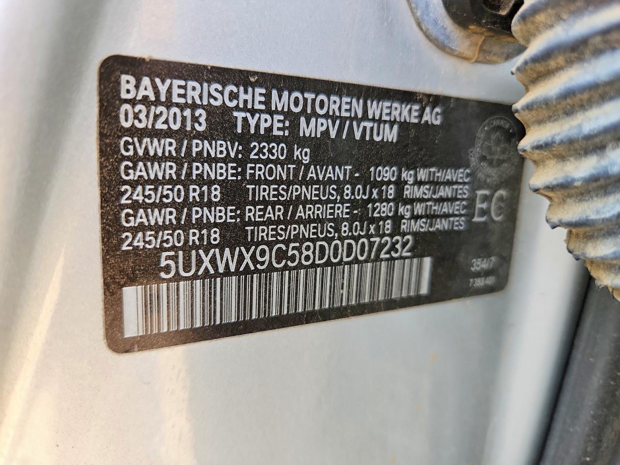 2013 BMW X3 xDrive28I - zdjęcie 13