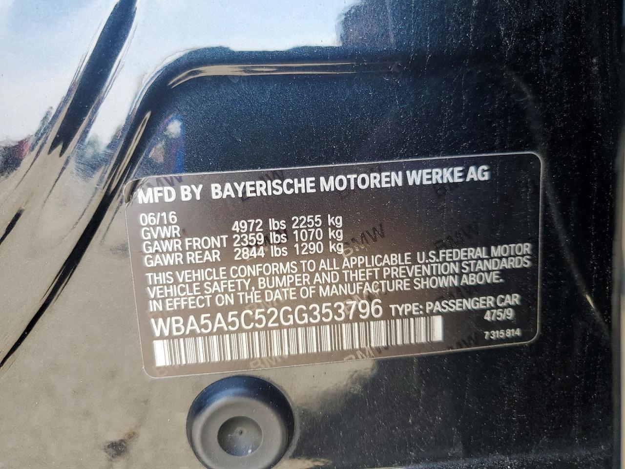 2016 BMW 528 I - zdjęcie 13
