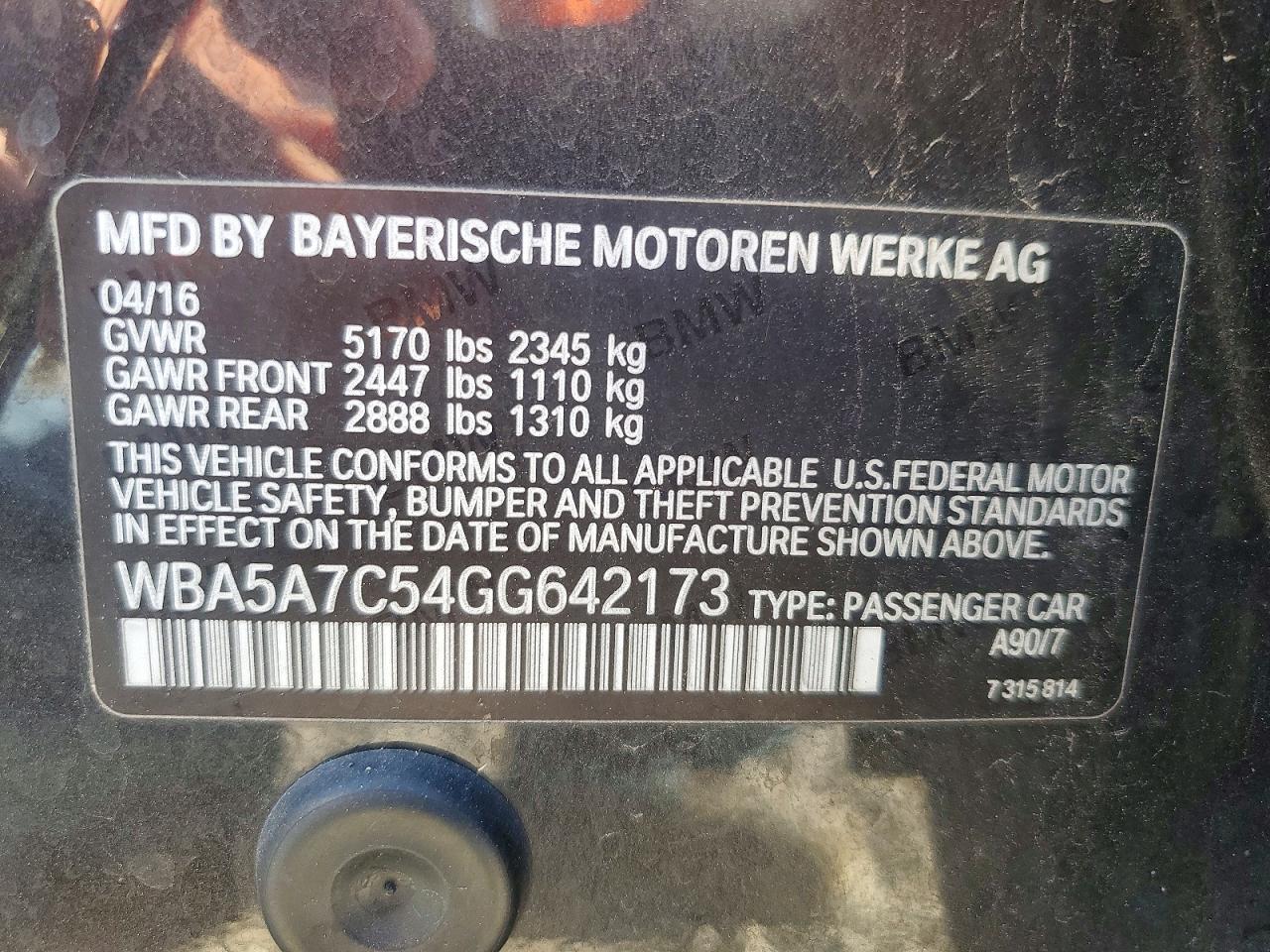 2016 BMW 528 Xi - zdjęcie 12