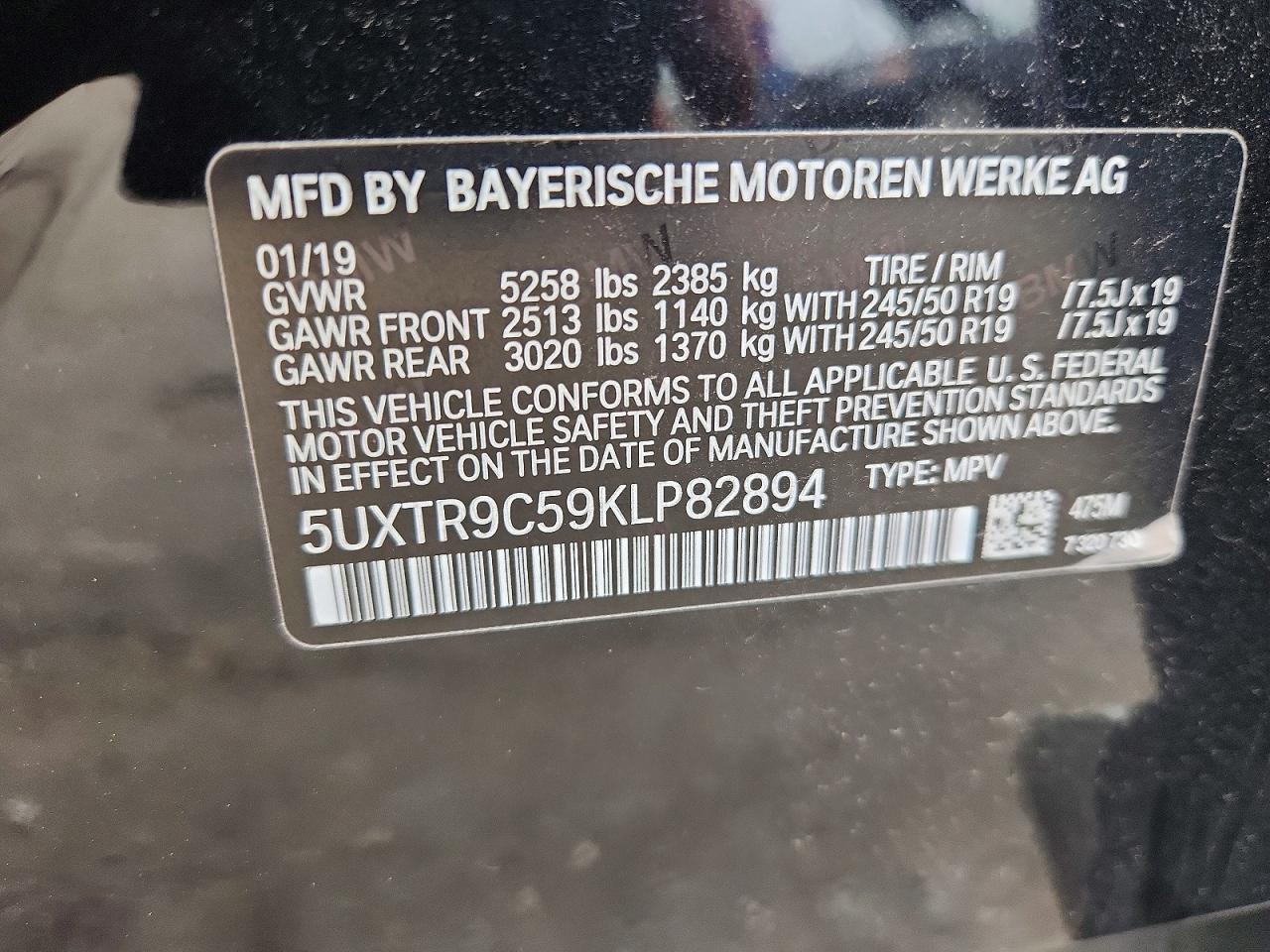 2019 BMW X3 xDrive30I - zdjęcie 12