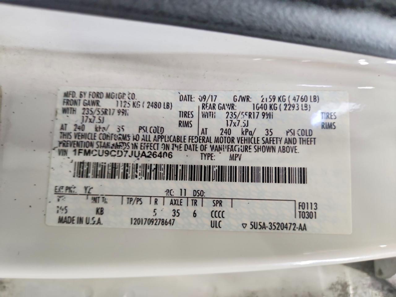 2018 Ford Escape Se - zdjęcie 13