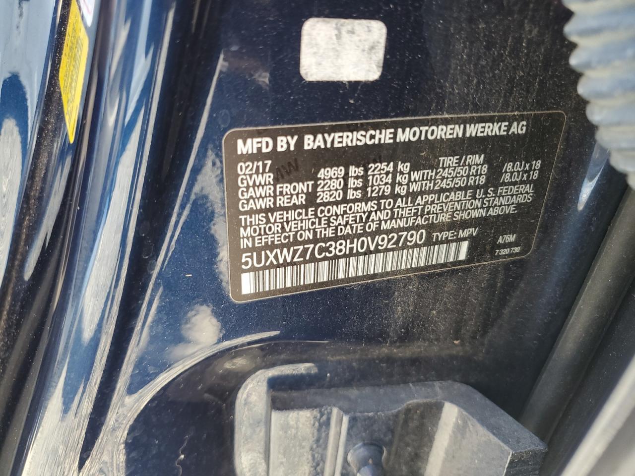 2017 BMW X3 Sdrive28I - zdjęcie 13