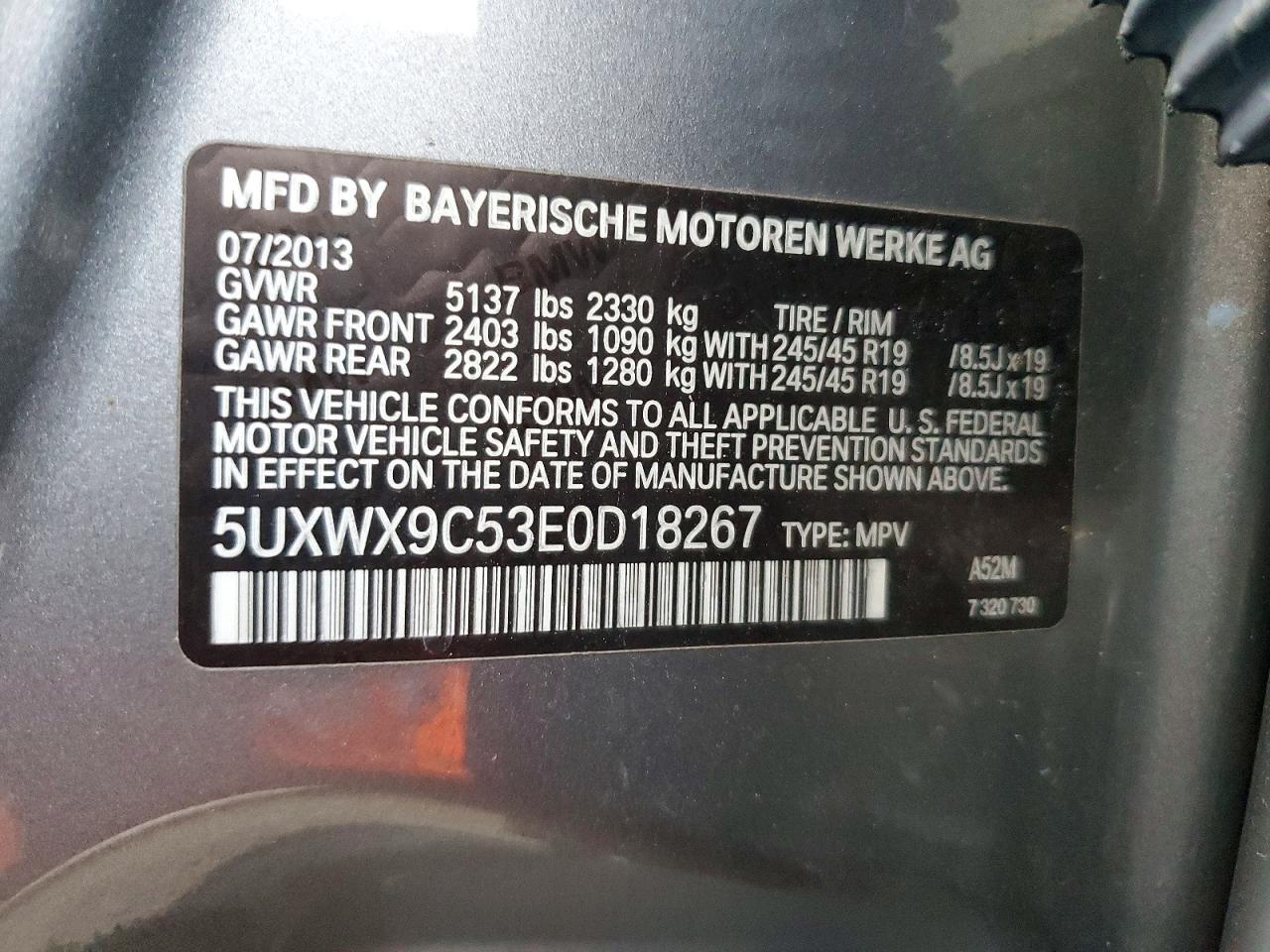 2014 BMW X3 xDrive28I - zdjęcie 13
