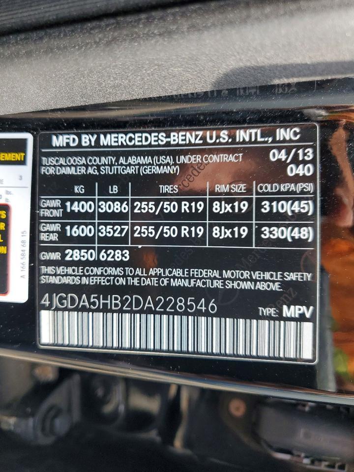 2013 Mercedes-Benz Ml 350 4Matic - zdjęcie 13