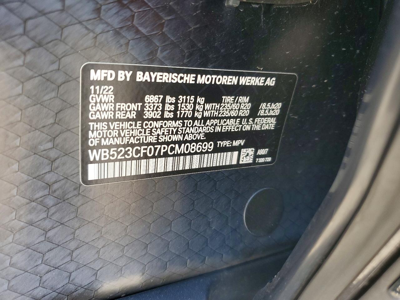 2023 BMW Ix xDrive50 - zdjęcie 13