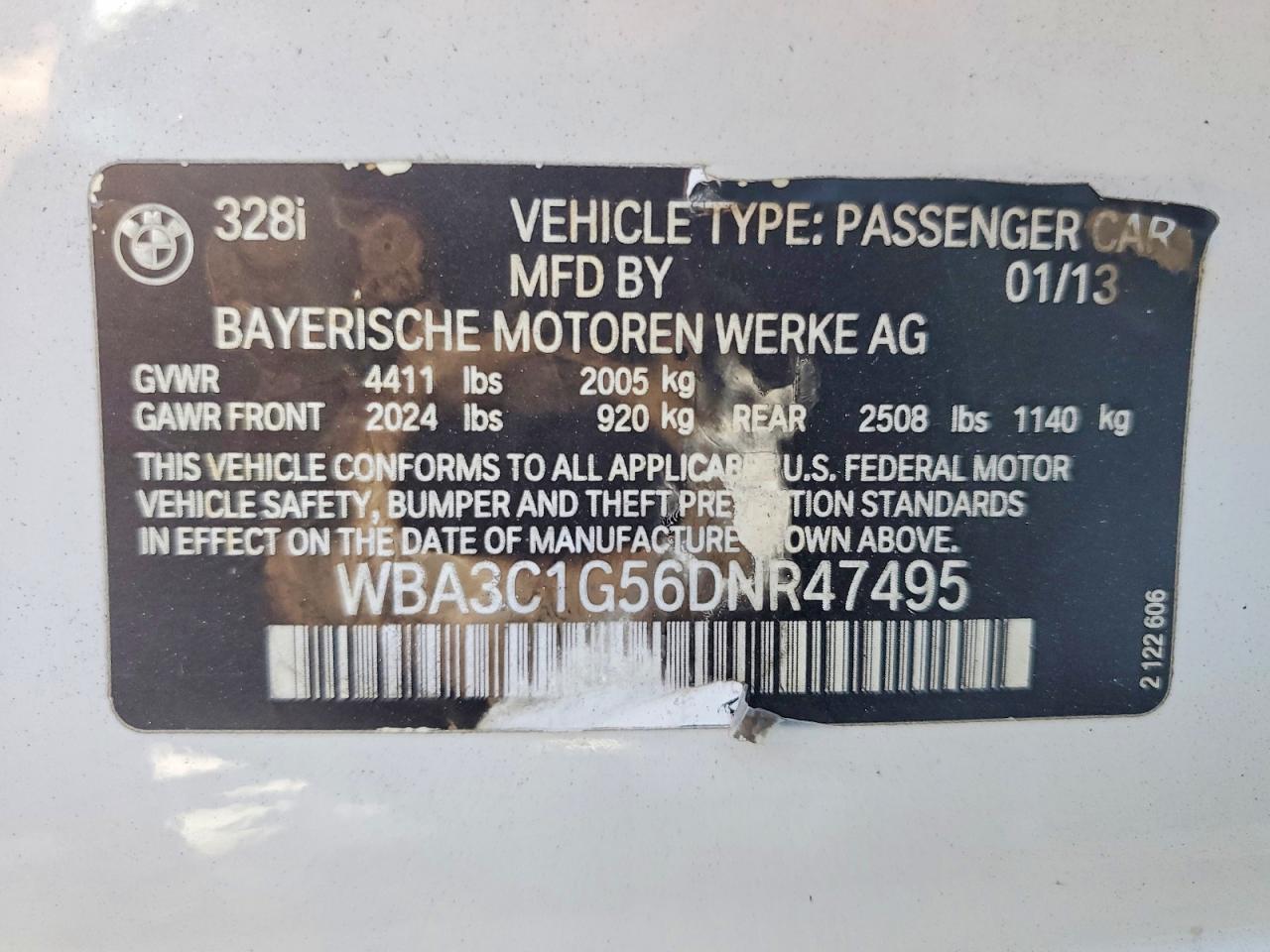 2013 BMW 328 I Sulev - zdjęcie 12