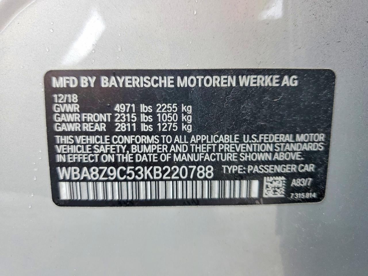 2019 BMW Seria 3 330i - zdjęcie 12