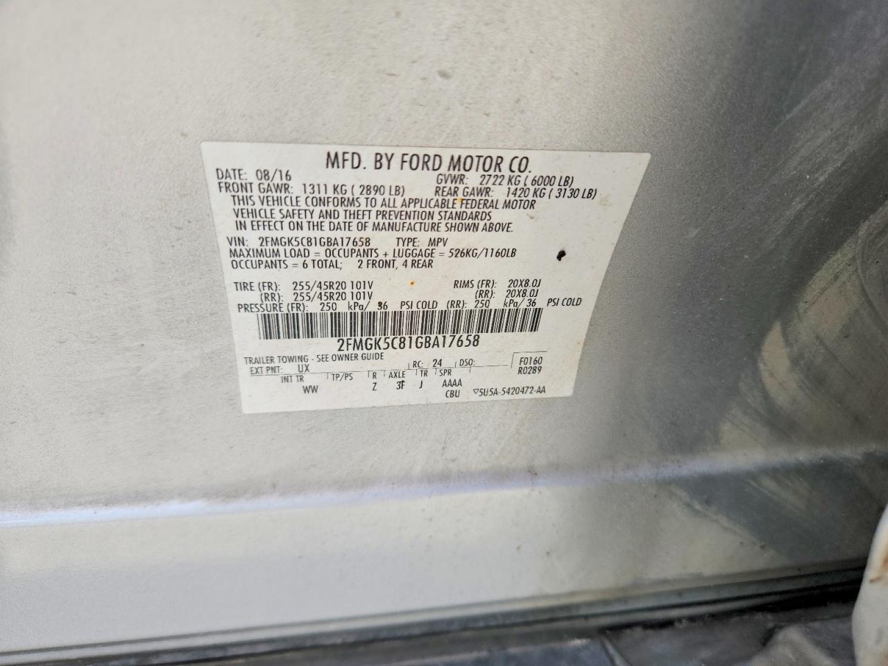 2016 Ford Flex Sel - zdjęcie 12