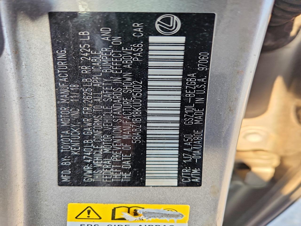 2019 Lexus Es 350 - zdjęcie 12