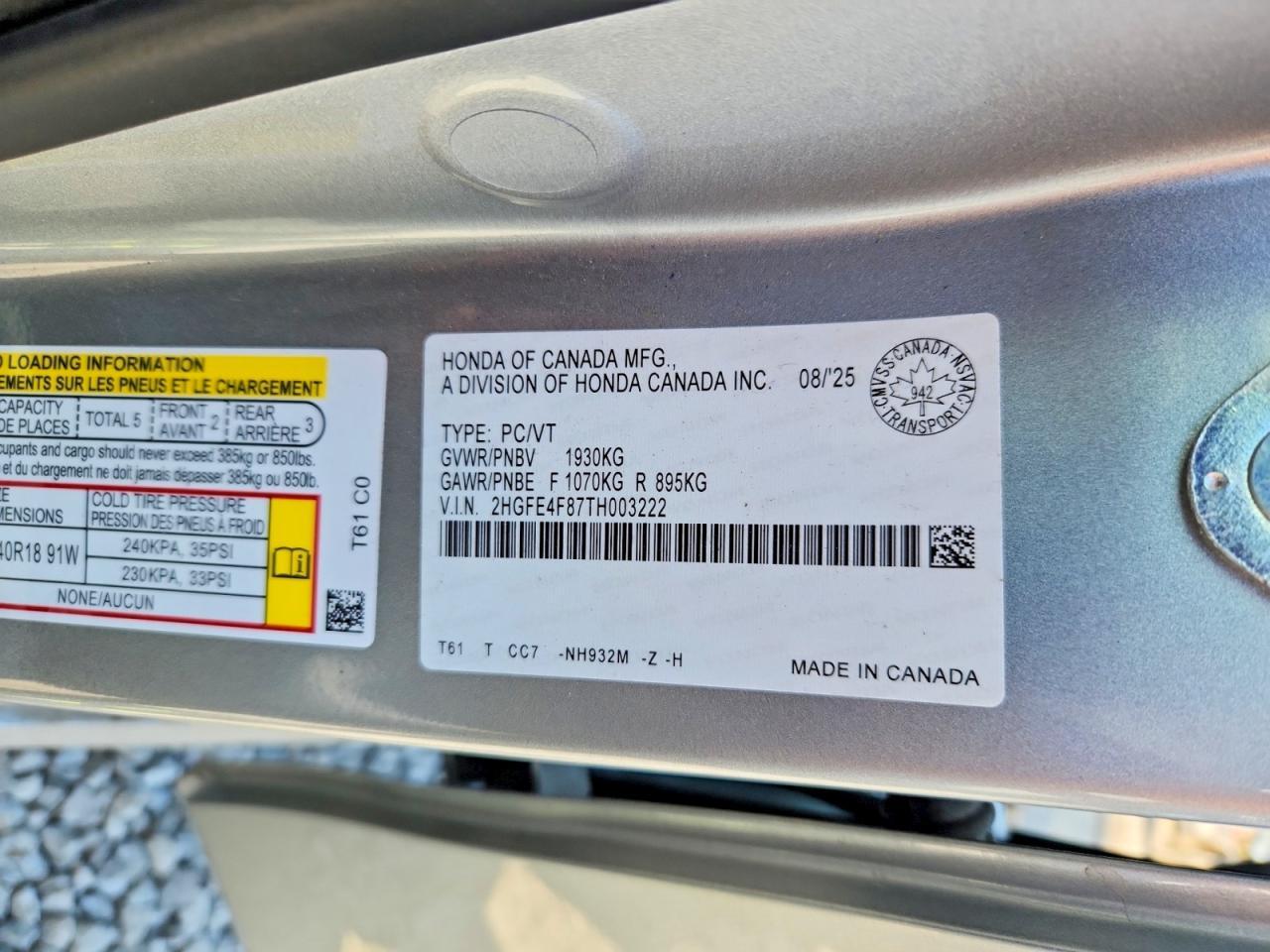2026 Honda Civic Sport - zdjęcie 13