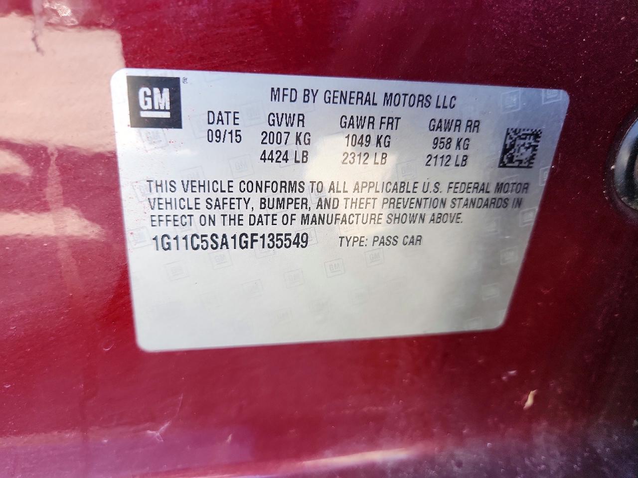 2016 Chevrolet Malibu Limited Lt - zdjęcie 12