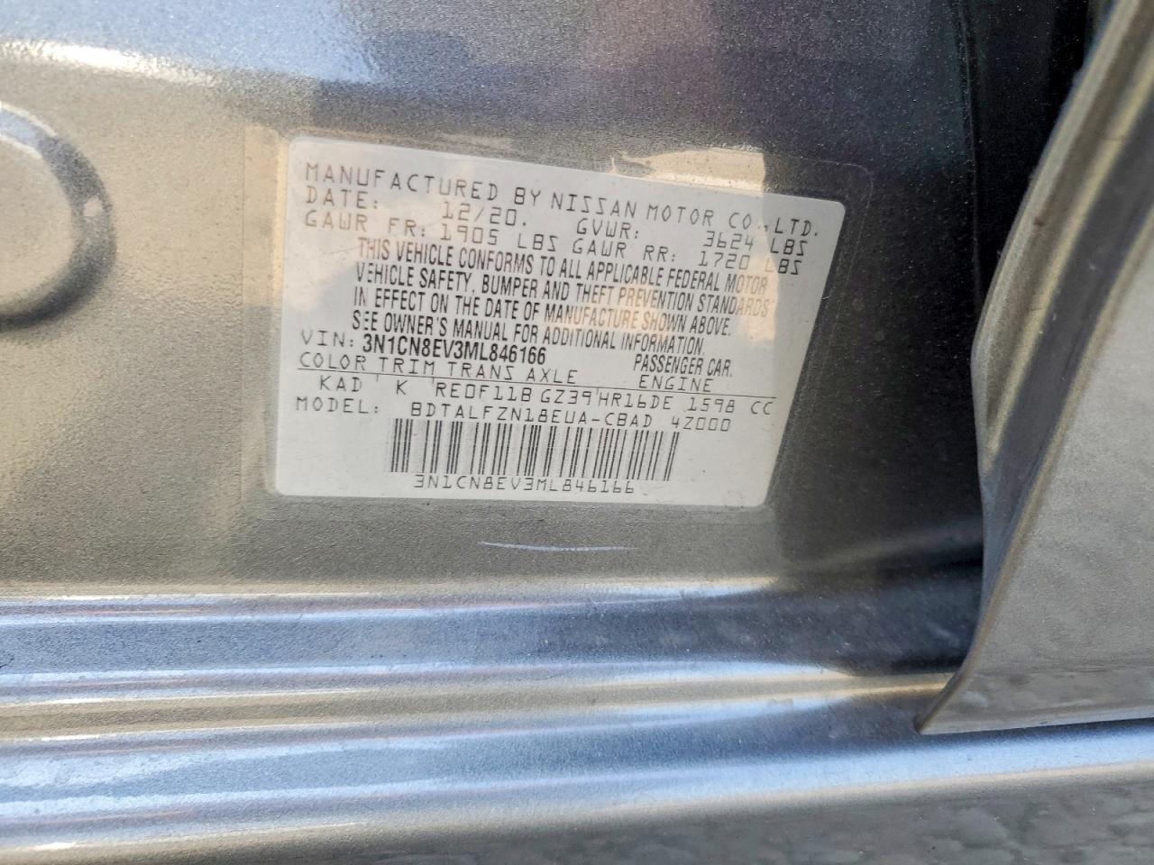2021 Nissan Versa Sv - zdjęcie 13