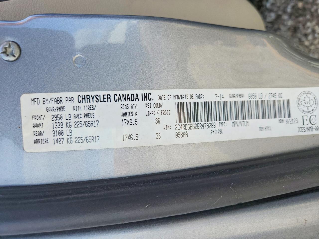 2014 Dodge Grand Caravan Se - zdjęcie 14