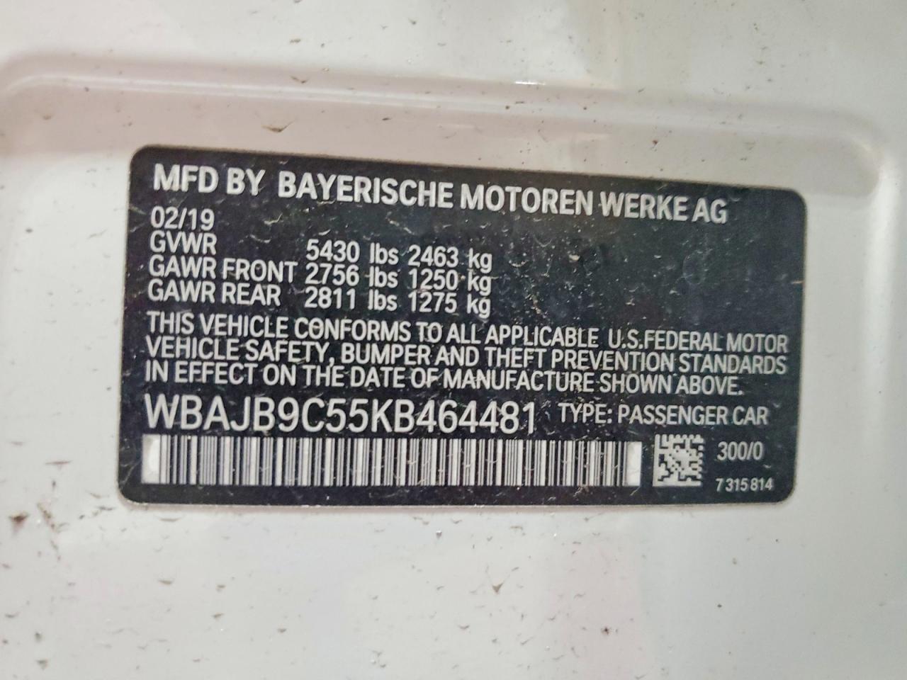 2019 BMW Seria 5 M550i - zdjęcie 12