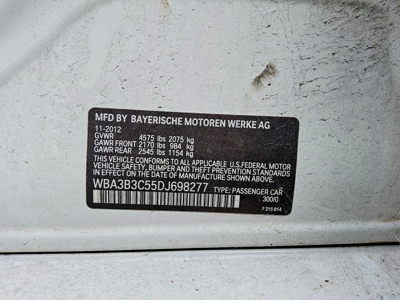 2013 BMW Seria 3 328i - zdjęcie 12