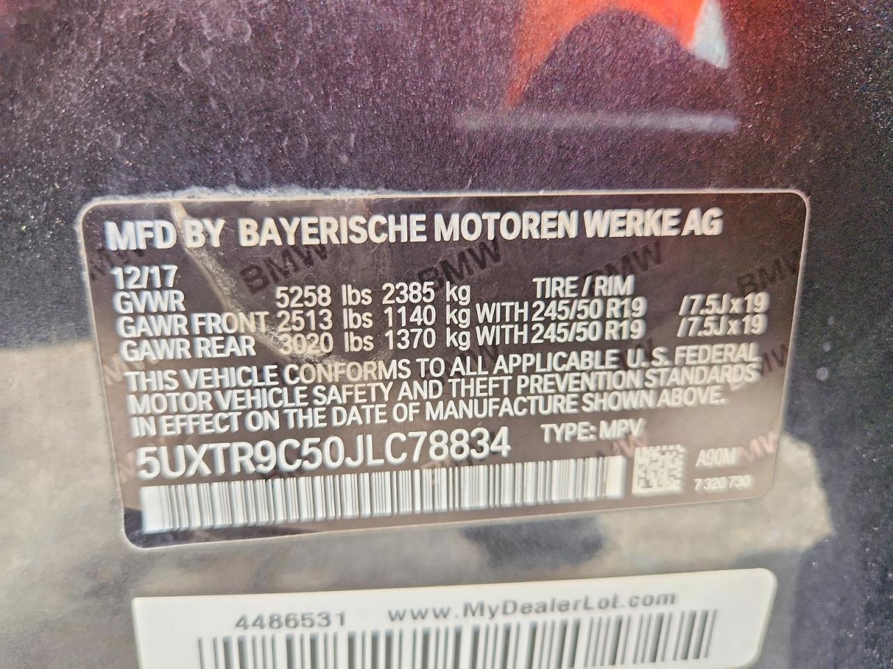 2018 BMW X3 xDrive30I - zdjęcie 14
