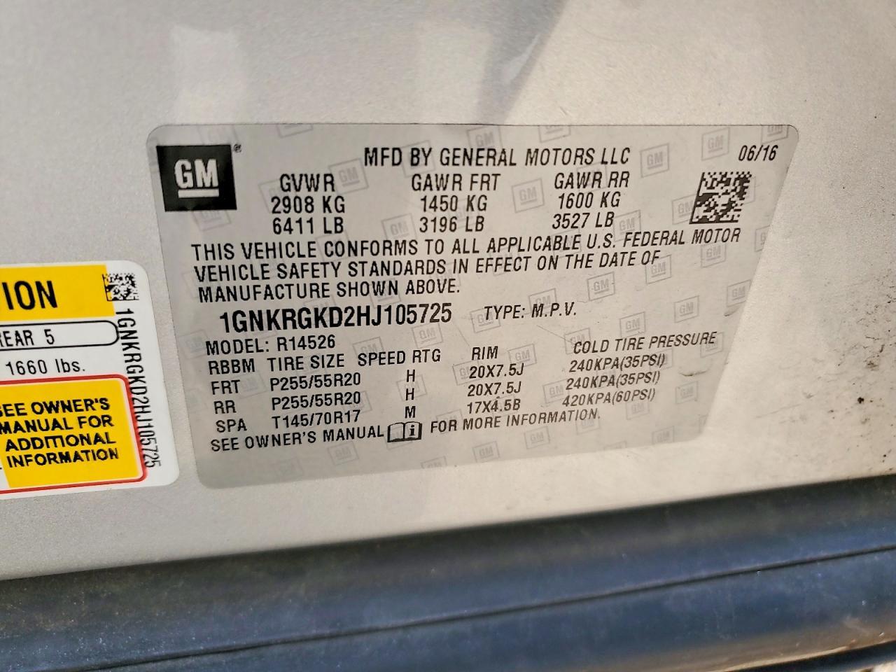 2017 Chevrolet Traverse Lt - zdjęcie 12