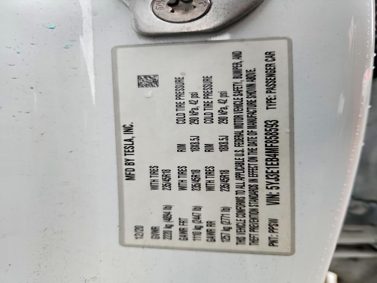 2021 Tesla Model 3 - zdjęcie 12