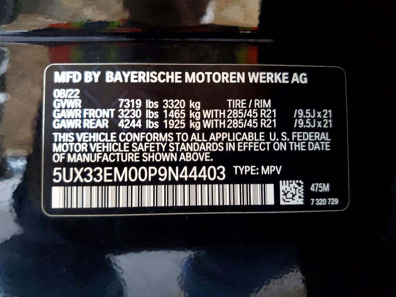 2023 BMW X7 M60I - zdjęcie 14