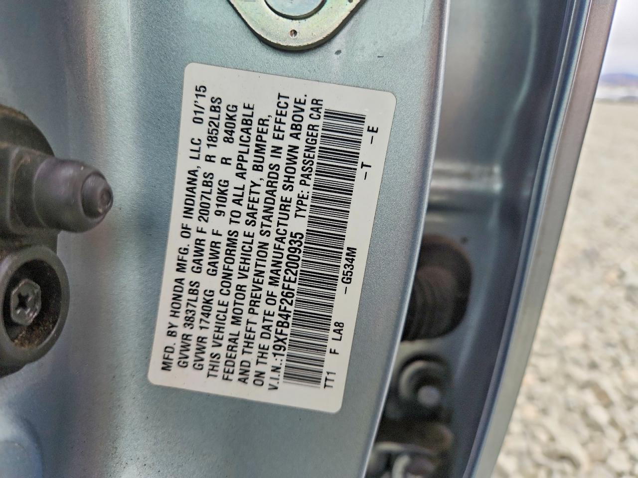 2015 Honda Civic Hybrid - zdjęcie 12